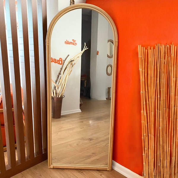 El Yapımı Bambu Ayna 70 x 170 cm